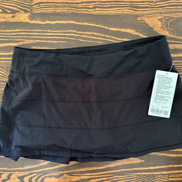 Lululemon Pace Rival MR Skirt - black, size 12 - Picture 1 of 2